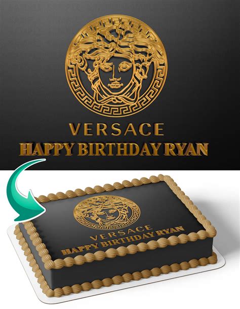 versace logo cake topper|Versace Cake Topper .